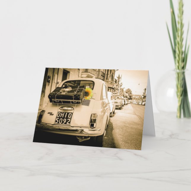 Fiat 500 Rome Kort (Framsida)