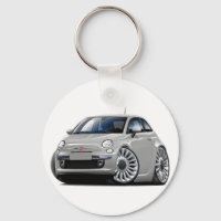 Fiat 500 Silver-bil