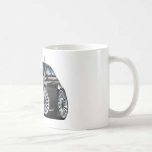 Fiat 500 svart bil kaffemugg
