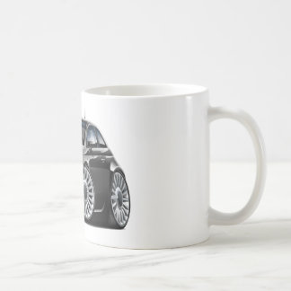 Fiat 500 svart bil kaffemugg