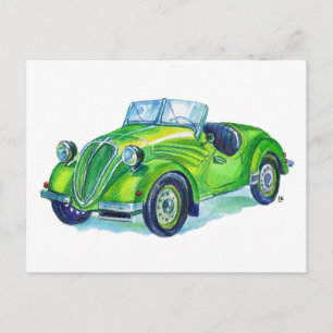 Fiat 500 "Topolino" (1939) Italien Vykort