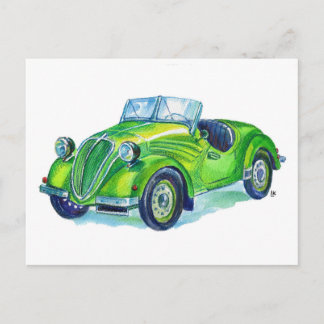 Fiat 500 "Topolino" (1939) Italien Vykort