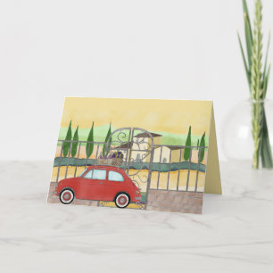 Fiat 500 Vineyard i Toscana Kort