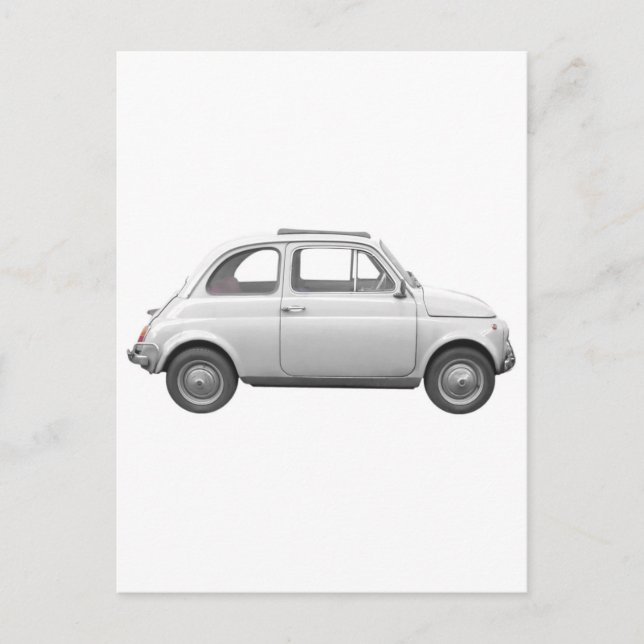 Fiat 500 vykort (Framsida)