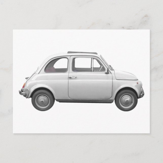 Fiat 500 vykort (Framsida)