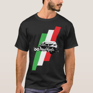 Fiat 600 Multipla skrivar, illustrationen och Tee