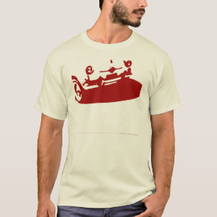 Fiat 600 specificerar - mörk - rött på ljusa t shirt