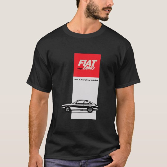 FIAT DINO COUPE92 T SHIRT (Framsida)