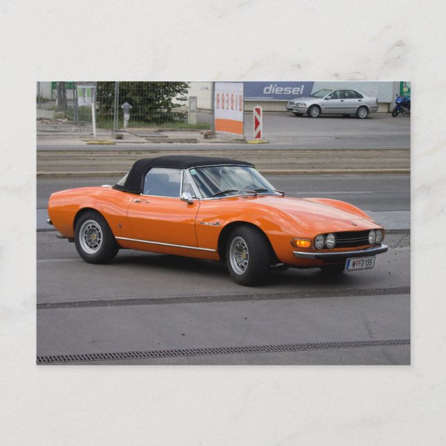 Fiat Dino Spider Vykort (Framsida)