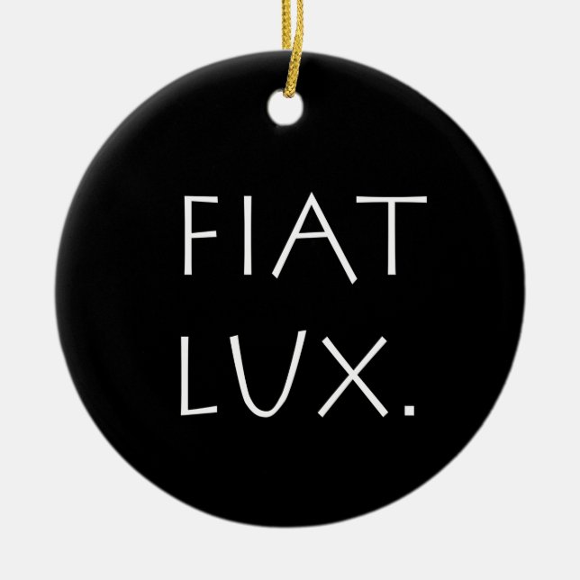 Fiat Lux Julgransprydnad Keramik (Framsidan)