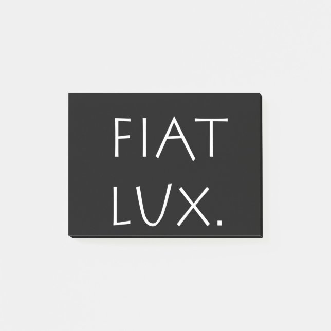 Fiat Lux Post-it Block (Framsida)