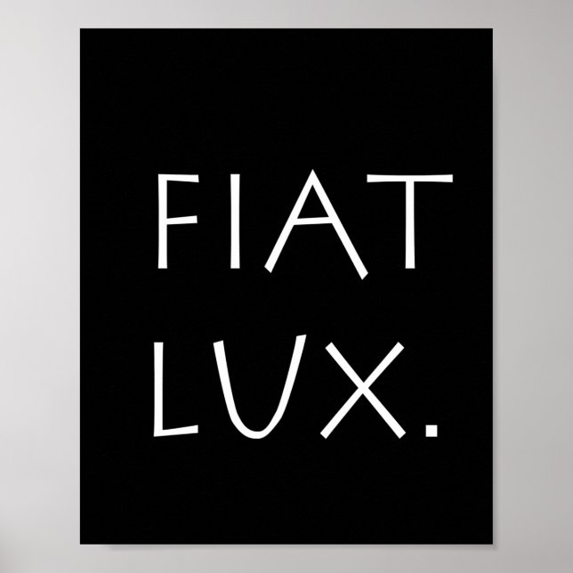 Fiat Lux Poster (Framsidan)