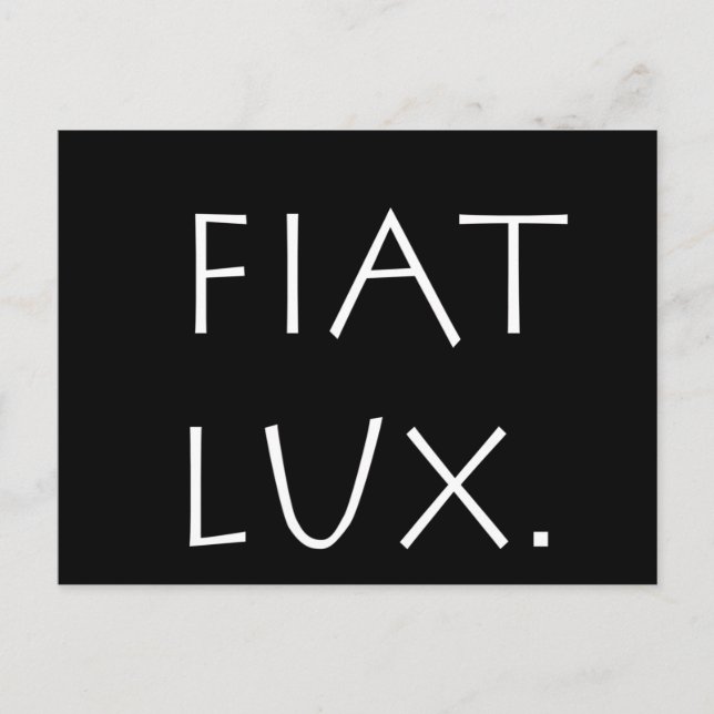 Fiat Lux Vykort (Framsida)