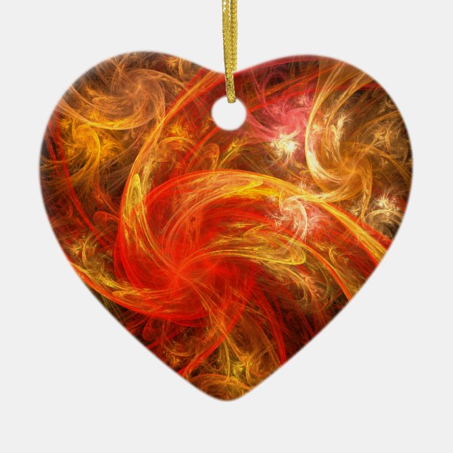 Fiåterm Nova Abstrakt Art Heart Ornament (Framsidan)