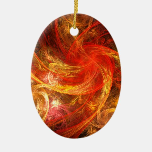 Fiåterm Nova Abstrakt Art Oval Ornament (Framsidan)