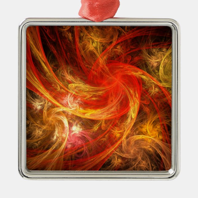 Fiåterm Nova Abstrakt Art Square Julgransprydnad Metall (Framsidan)