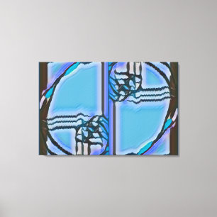 FIB 369   Blues, Fibonacci Canvastryck