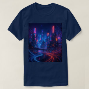 Fiber Optic Cityscape T Shirt