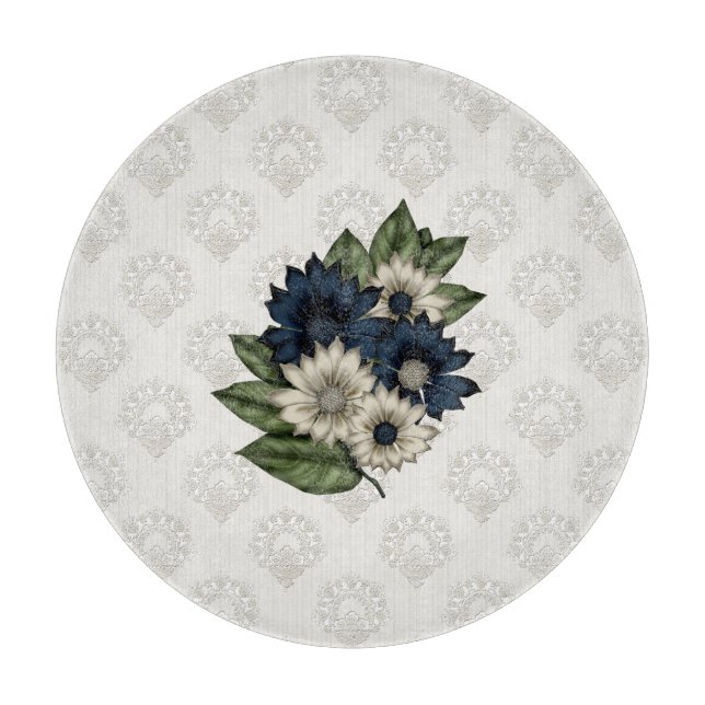 Fiberfack för elfenben Snöre och blommor (Framsidan)