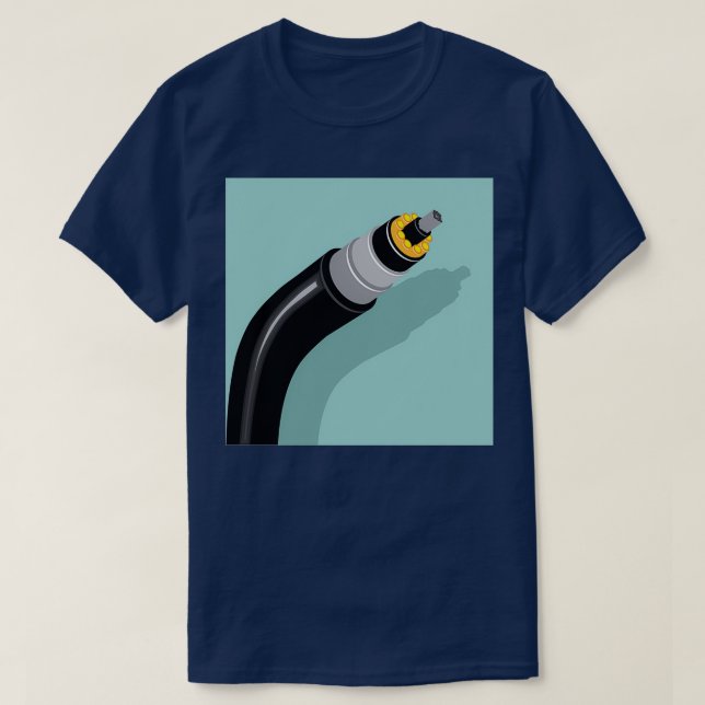 Fiberoptisk kabel t shirt (Design framsida)