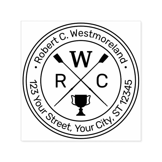 Fibertrofi Namn Returadress Självfärgande Stämpel (Design)