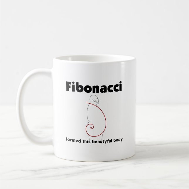 Fibonacci bildad kropp Övervikt Obesitet Kaffemugg (Vänster)