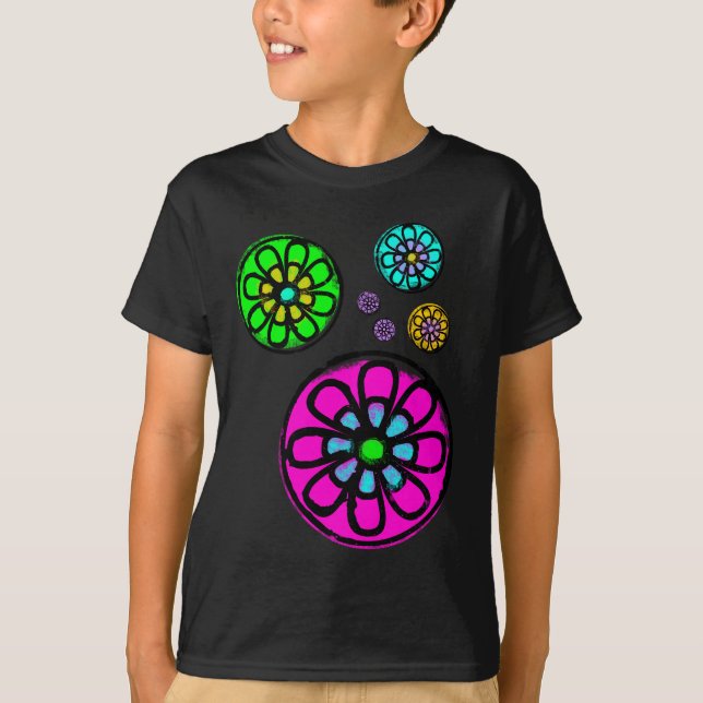 Fibonacci-blomma Tee Shirt (Framsida)