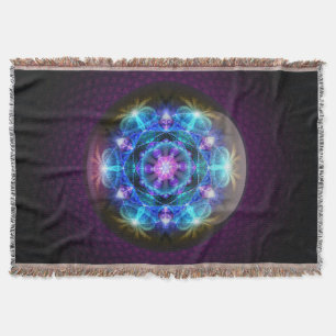 Fibonacci blommaMandala Blanky Mysfilt