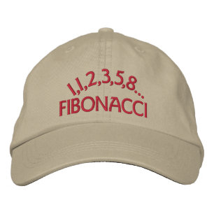 Fibonacci Broderad Keps