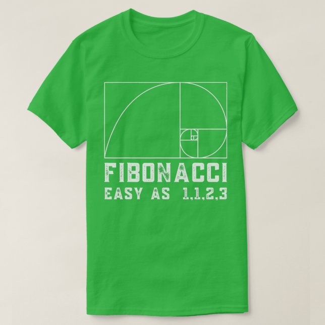 Fibonacci Day Easy As 1123 Lustigt för Math Teache T Shirt (Design framsida)