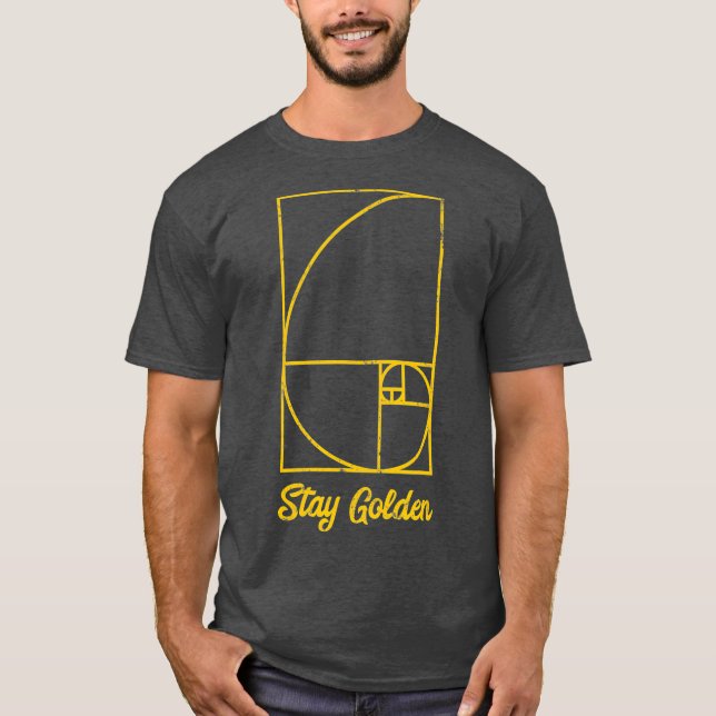 Fibonacci Day Stanna Golden Funny Geek Math Gift T Shirt (Framsida)