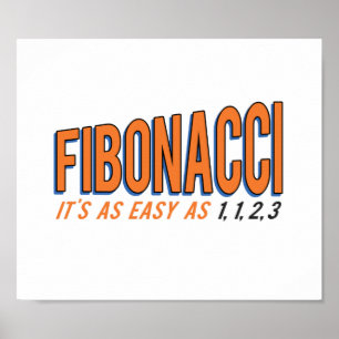 Fibonacci Det är lika enkelt som 1, 1, 2, 3 Poster