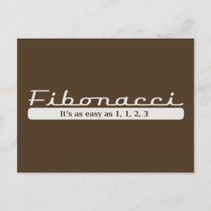 fibonacci... Det är lika enkelt som 1, 1, 2, 3 Vykort