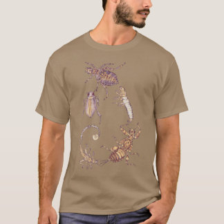 Fibonacci Färska Vatten Kryp Spiral T Shirt