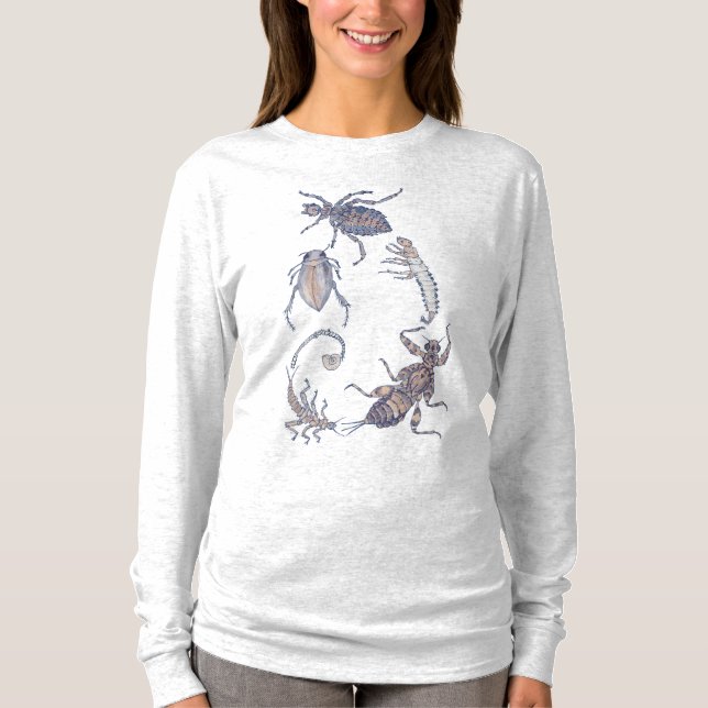 Fibonacci Färska Vatten Kryp Spiral T Shirt (Framsida)