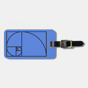 Fibonacci golden ratio - unik matematisk konst bagagebricka