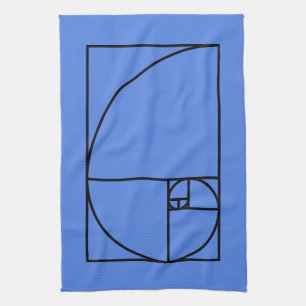 Fibonacci golden ratio - unik matematisk konst kökshandduk