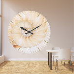 Fibonacci Golden Ration Sacred Geometry Art Stor Klocka<br><div class="desc">Stunning Fibonacci Golden Ratio design, featuring intricate sacred geometry and a beautiful sea shell. This mesmerizing artwork is the perfect addition to any item. Transfer the design to ANY product on Zazzle. Expertly incorporated the iconic Fibonacci Golden Ratio into this design, creating a harmonious balance that's visually appealing and aesthetically...</div>