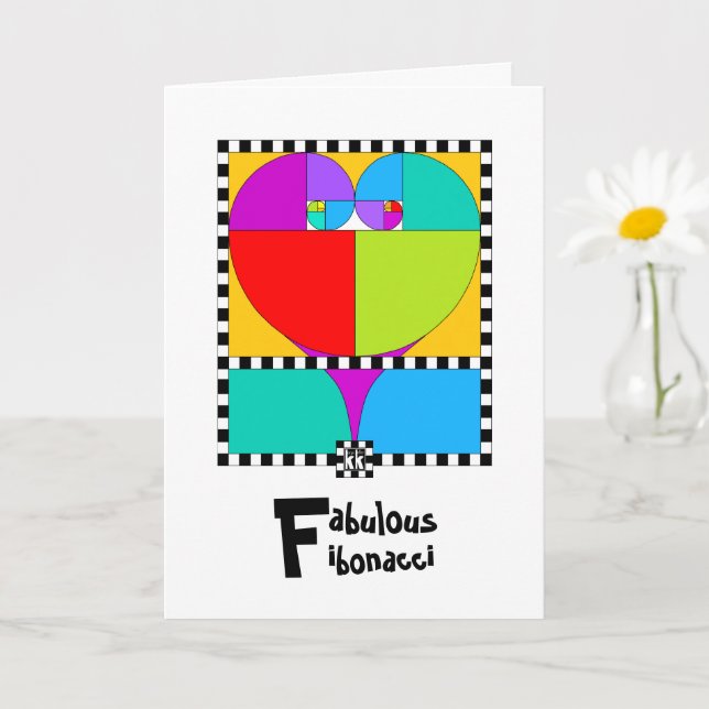 Fibonacci Greeting Card Kort (Liten växt)