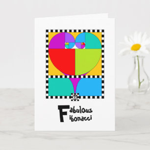 Fibonacci Greeting Card Kort
