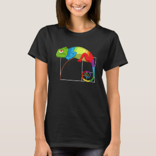 Fibonacci Märkre Golden Ratio Math Chameleon Math T Shirt