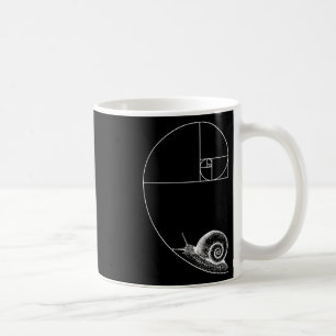 Fibonacci med Snigel matematik Math Teacher Geom Kaffemugg