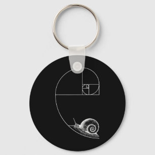 Fibonacci med Snigel matematik Math Teacher Geom Nyckelring