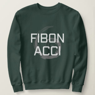 Fibonacci med vit text för matte älskare t shirt