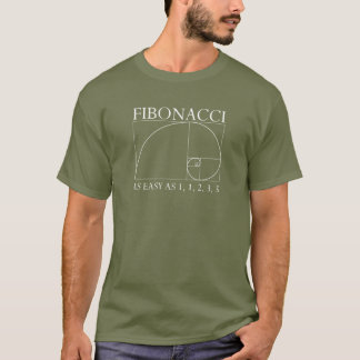 Fibonacci - mörk t-shirt