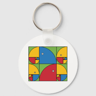 Fibonacci papegojor nyckelring