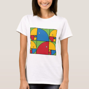 Fibonacci papegojor t shirt