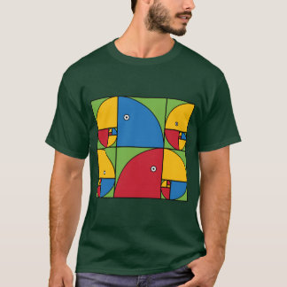 Fibonacci papegojor tee shirt