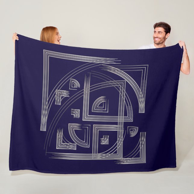 Fibonacci puzzle fleecefilt (På plats)