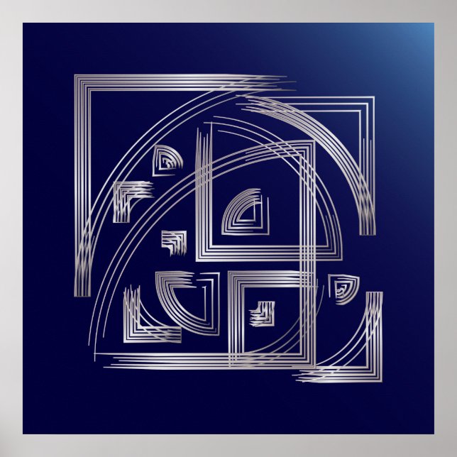 Fibonacci puzzle poster (Framsidan)